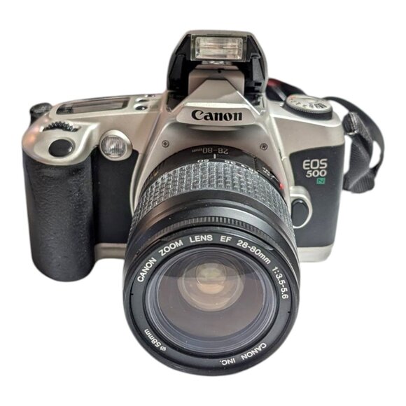 Canon EOS 500N 35mm SLR Camera & Canon Zoom EF 28-80mm Lens Near Mint Work - Picture 2 of 13